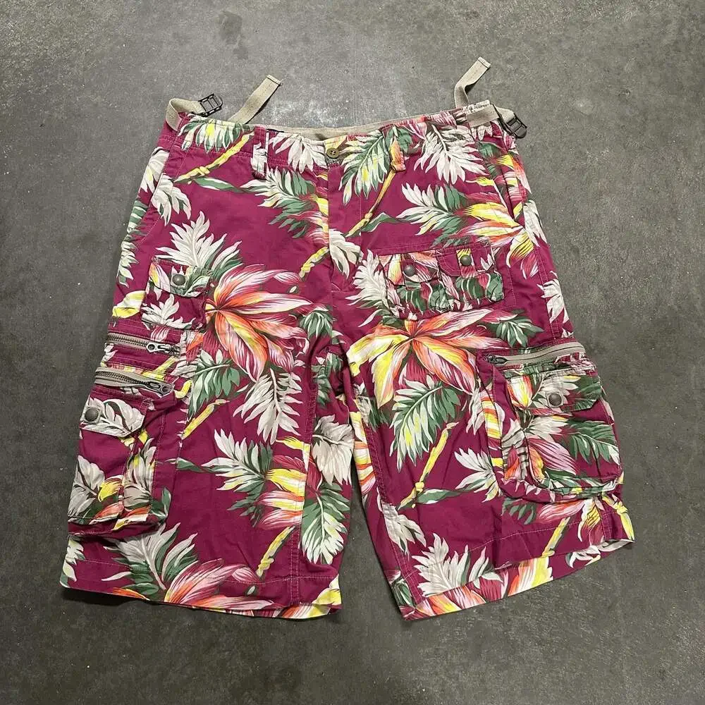 Polo Ralph Lauren Tropical Floral Pink Cargo Shorts